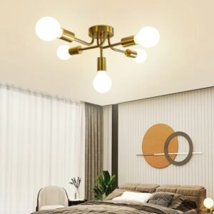 Modern E27 Chandeliers for Living Room Bedroom Gold/Black Home Ceiling Lights G95 Milk/Edison Bulb Indoor Lighting Ceiling Decor 1