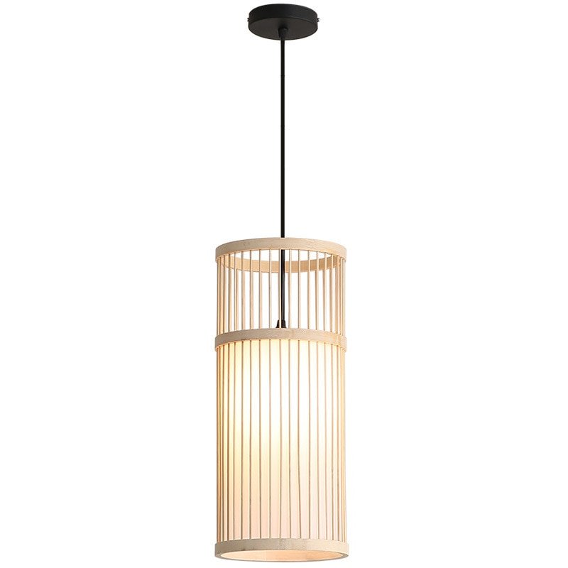 New Chinese Style Pendant Lights Bamboo Hand Make Suspension Luminaire Dining Room Lights Hanging Lamps Loft Living Room Pendant 6