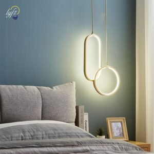 Nordic LED Pendant Lights Indoor Lighting Hanging Lamp Room Decor Home Living Room Study Dining Table Bedroom Bedside Light 1
