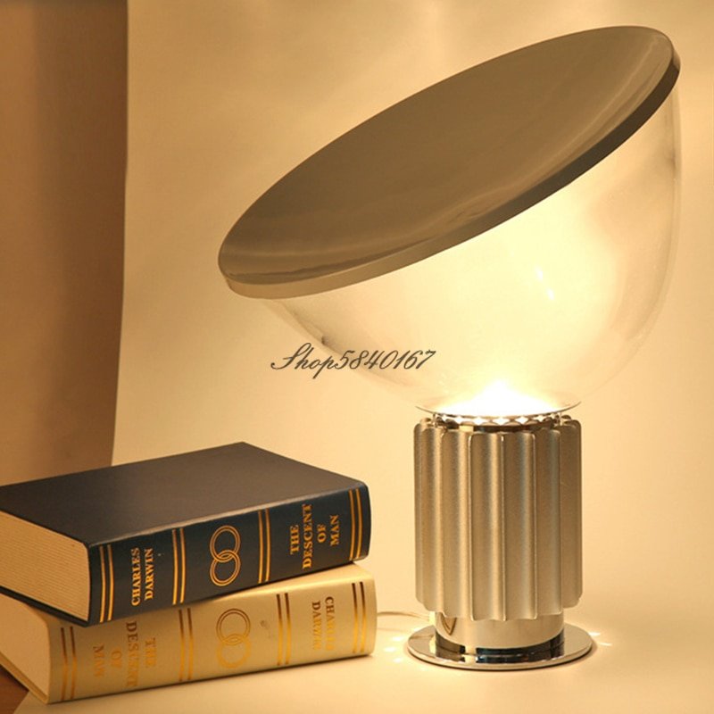 Nordic Radar Table Lamp Glass Designer Desk Lamp for Living Room Study Bedroom Bedside Lamp Home Decor Creative Light Fixtures 5