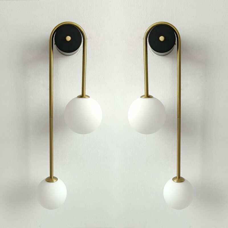 Modern LED Wall Lamp Glass Ball Lampshade Gold Home Decor Living Room Bedroom Sconce Nordic Light Luminaire 3