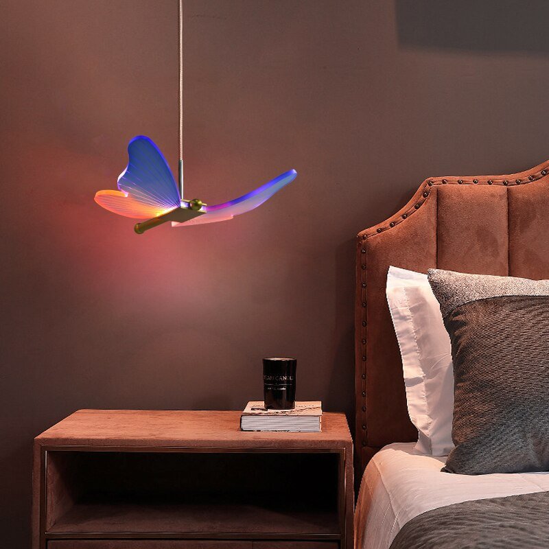 Butterfly Pendant Light Wall Lamp Indoor Lighting For Home Kitchen Dining Table Bedroom Bedside Living Room Decoration Lights 2