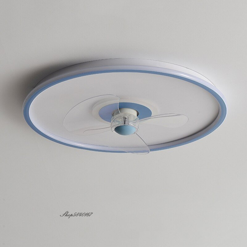 2022 New Smart Bedroom Ceiling Fans Lamp APP/RC Frequency Conversion Ultra-thin Ceiling Fan Light Living Room Decor Led Lighting 3