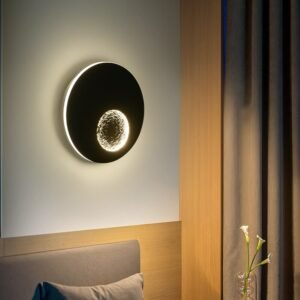 Modern LED Wall Light Black White Bedroom Bedside wall lamps Aisle Corridor Foyer Stairs Indoor Decoration Sconce Lamp 1