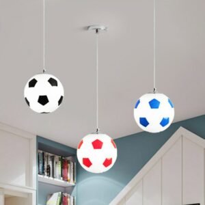 Nordic Glass Football Pendant Lights for Children's Bedroom Lamps Living Room Hanging Lamps Decor Loft Kitchen Lighting Fixtures 1