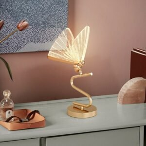 Butterfly Lampshade Night Lamps Nordic Bedside Table Lamp Luxury Light Modern Bedroom Hall Restaurant desk Lamp For Living Room 1