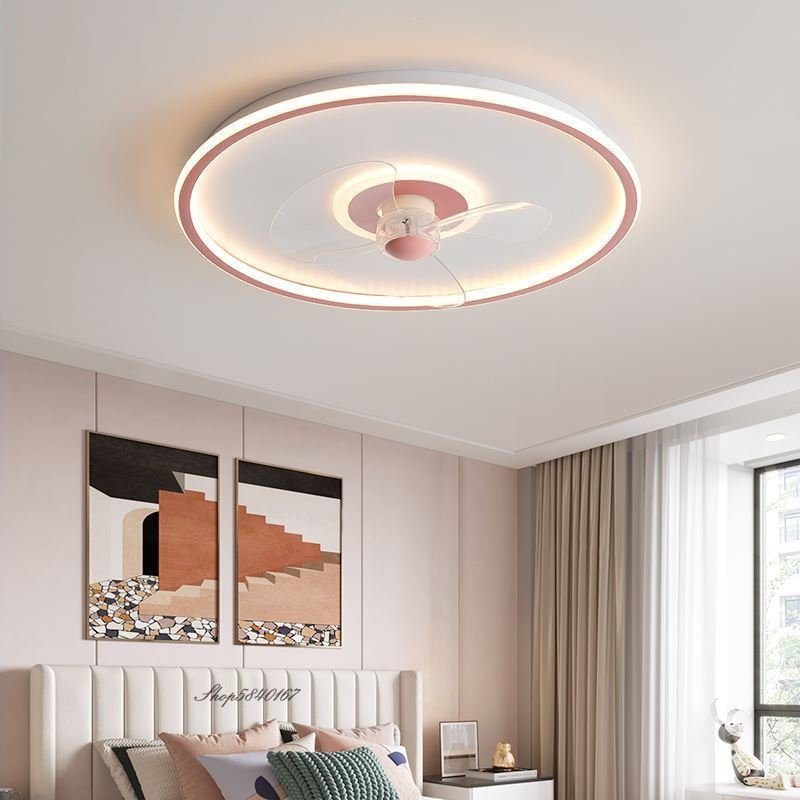 2022 New Smart Bedroom Ceiling Fans Lamp APP/RC Frequency Conversion Ultra-thin Ceiling Fan Light Living Room Decor Led Lighting 6