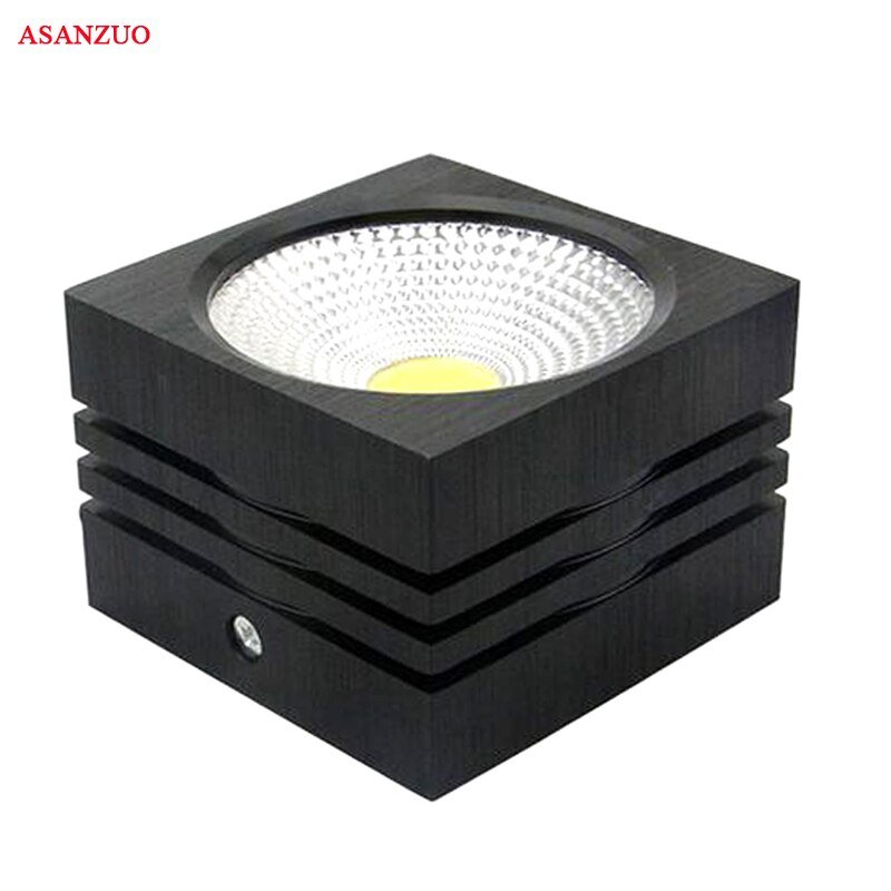 Dimmable COB LED Downlight 5W 10W AC85-265V Surface Mounted Square Aluminum Ceiling Fixture Home Decoration Spot Light 3