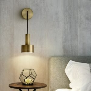 Modern Wall Lamps Nordic Minimalist Living Bathroom Aisle Lighting Home Decoration Brass Mounted Wall Sconce 1