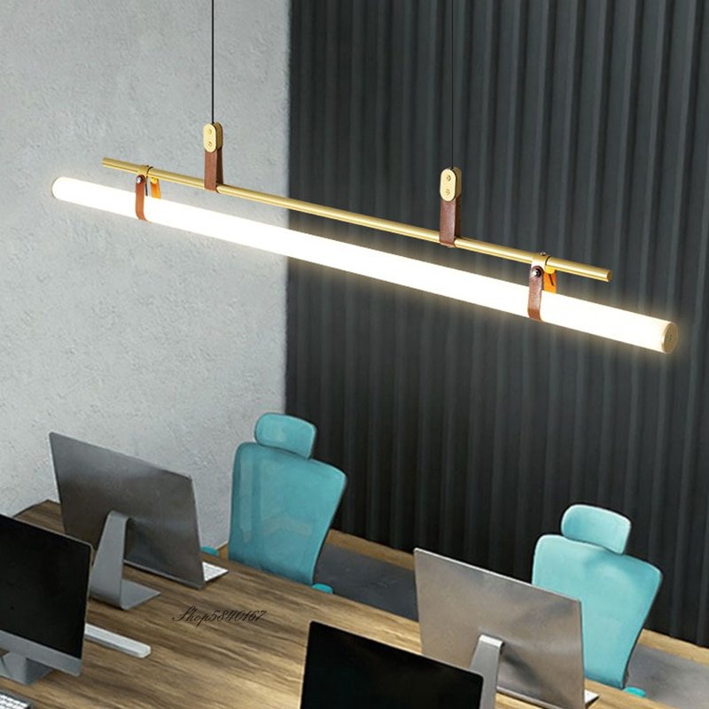 2021 New Modern Pendant Lights Acrylic Tube Led Living Room Decoration Simple Hanglamp for Dining Room Living Room Suspension 3