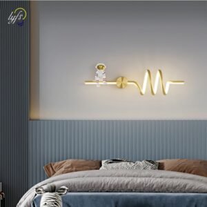 Nordic LED Wall Lamp Indoor Lighting Wall Sconces Home Decoration Bedroom Closets Living Room Study Creative Bedside Wall Light 1