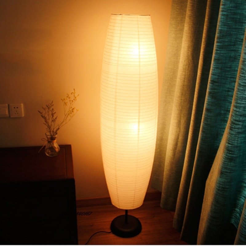 Nordic Simple Rice Paper Floor Lamp Creative Tall Lamp Lights Living Room Decor Special Paper Stand Lights Beside Lamp Lampshade 1