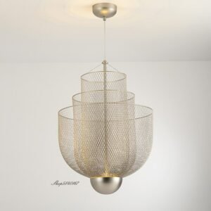 Italian Grid Led Pendant Light Nordic Designer Hanging Lamp for Living Room Home Decor Dining Room Furniture Creative Hanglamp 1