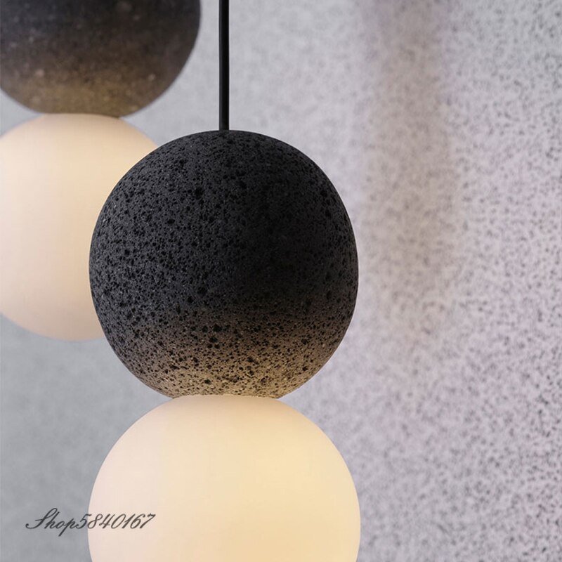 Nordic Cement Pendant Light Ins Creative Pendant Lamp for Living Room Hanging Lamps Dining Room Lights Clothing Shop Suspension 3