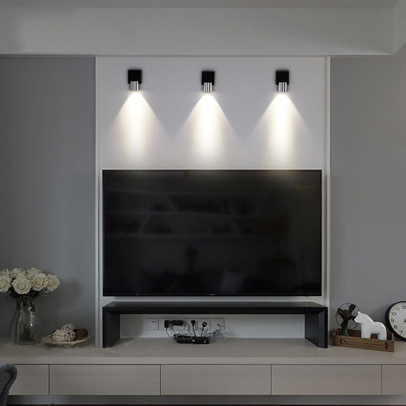 Modern Minimalist Aluminum Wall Lamp Aisle Staircase Bar KTV Decorative Sconce Lamp Bedside Led Reading Lights 2