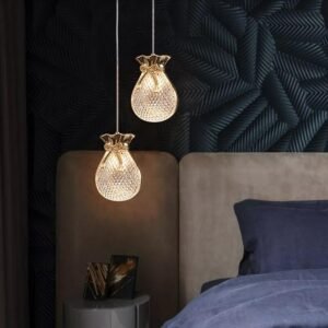 Modern LED Pendant Lamp Nordic Lighting Fixture Hanging Restaurant Bar Living Bedroom Bedside Indoor Decor Sachet Hang Lamp 1