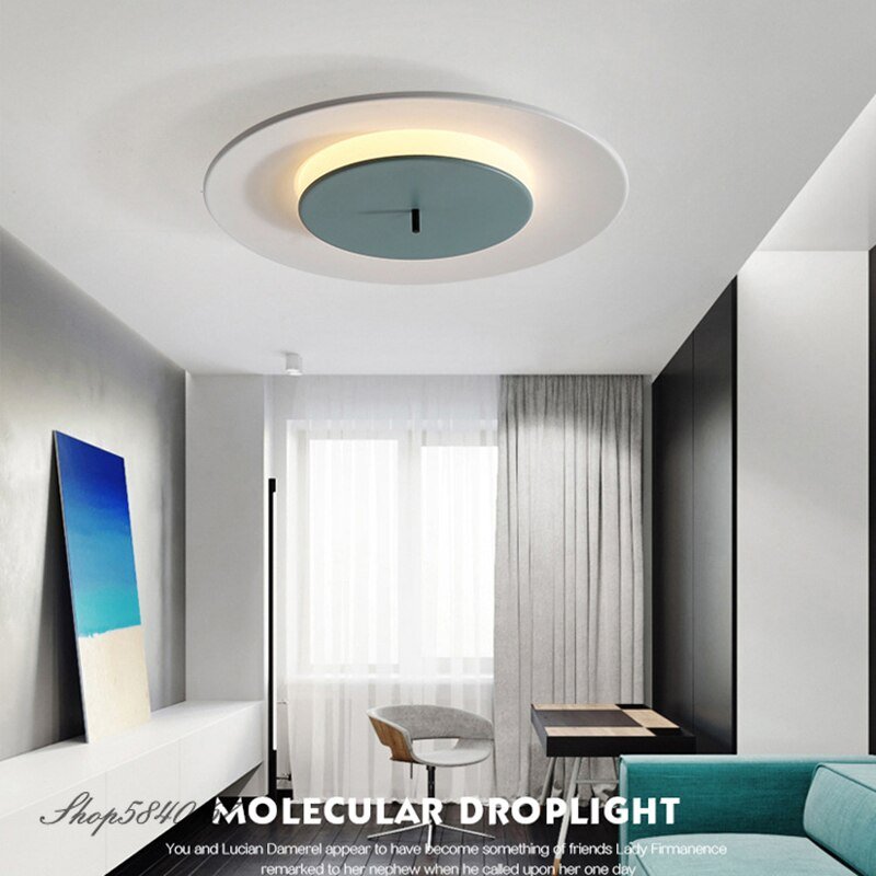 Simple Ceiling Lamps for Living Room Disc LED Ceiling Light Bedroom Hanging Cover House Lighting Fixtures Kitchen Ceiling Lights 5