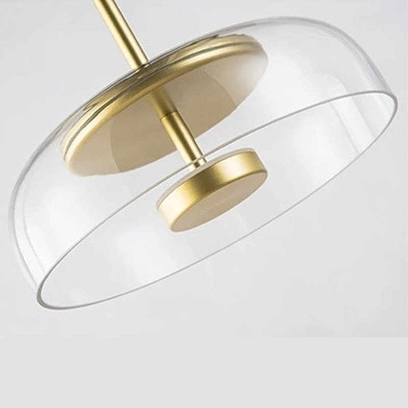 Modern Glass Pendant Lamps LED Bowl Nordic Lighting Luminaries Dining Bedroom Decoration Indoor Kitchen Fixture Hanging Lights 5