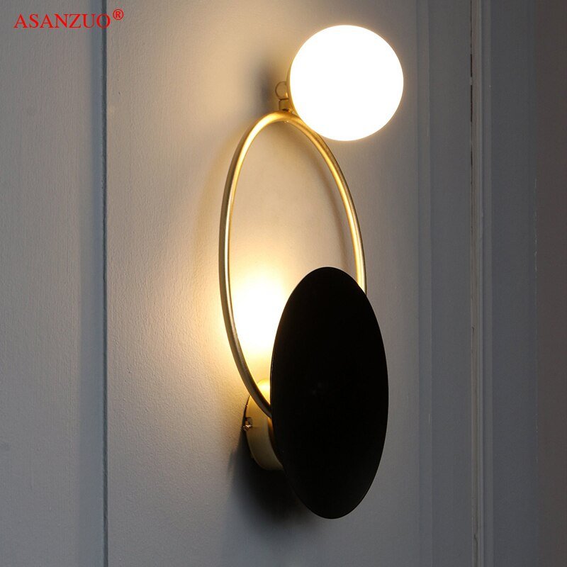 Nordic Led Wall Lamp Mirror The Wall Stickers Design For Dressing Table Bedside Bathroom Lighting Home Decor Indoor Sconce 4