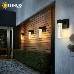 IISINUO LED Aluminum Outdoor Wall Lighting Crystal IP65 Waterproof Street Wall Lamp for Balcony Garden 96V 220V Sconce Luminaire 1