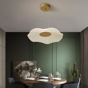 Modern led lighting lotus leaf lustre pendant lights kitchen island  Living Dining Room Acrylic Hanging Light Fixtures 1