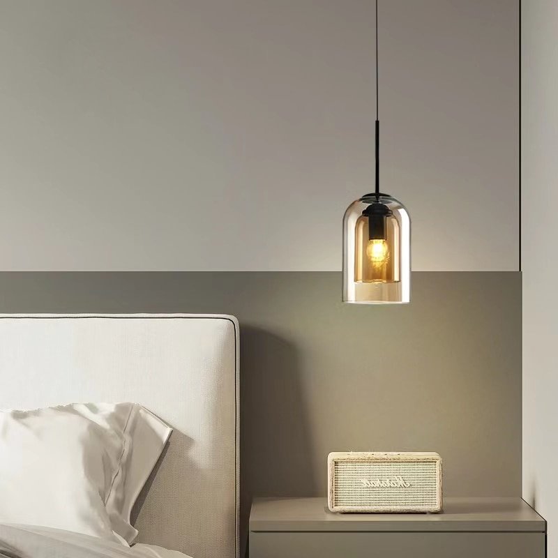 Nordic New Glass Pendant Lights Modern LED Hanging Lamp for Living Room Dining Room Bar Decoration Net Red Pendant Lamp 5