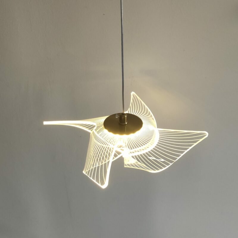 Modern LED Pinwheel Hanging Lamp Bedroom Bedside Living Room Kitchen Dining Table Bar Decor Pendant Light 4