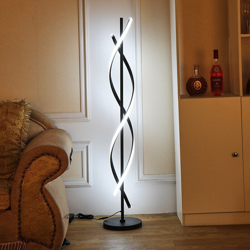 Led Corner Floor Lamp Nordic Simple Standing Lamps for Living Room Decoration Remote Control Floor Lights Lighting Bedroom Lamp 3