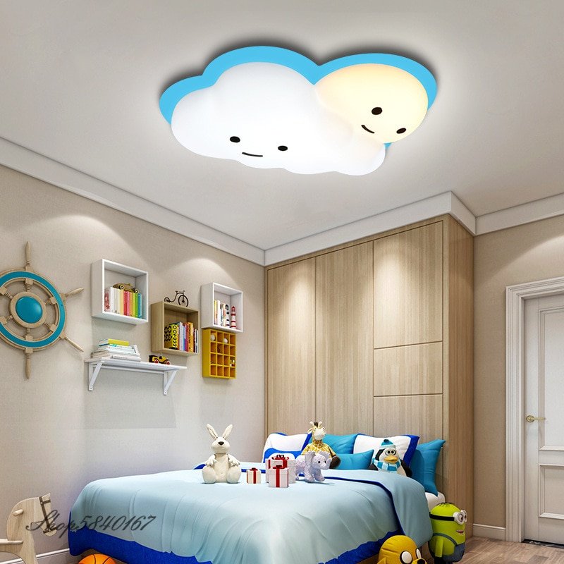 Nordic Cloud Lamp Led Ceiling Light for Children Room Lights Deco Creative Cute Lamp Ceiling Covers Kids Girl Bed Lights Ceiling 6