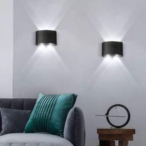 Modern Led Wall Lamp 2w 4w 6w double head up and down Indoor Home Decoration Lighting Aluminum Balcony Wall Light 1