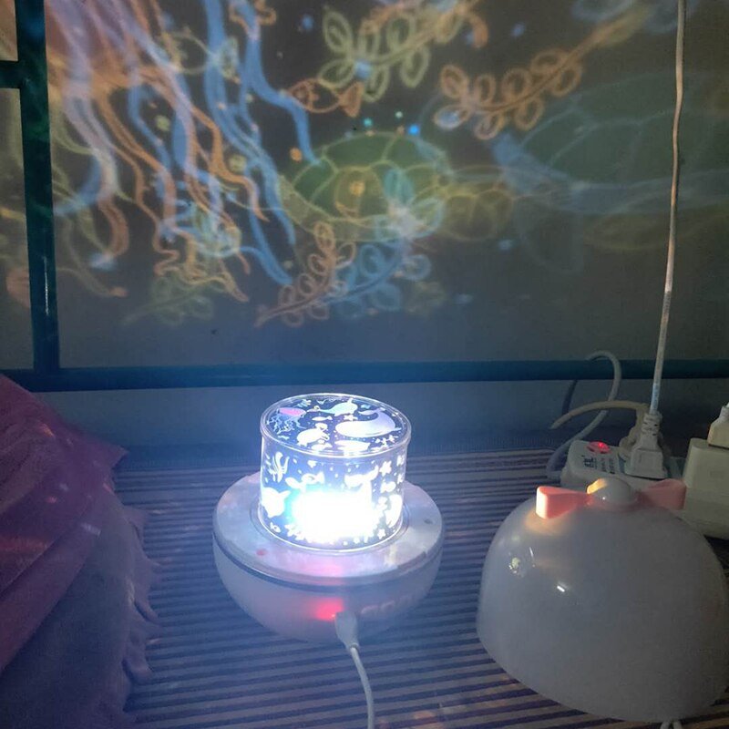 Modern Projector Star Night Lights for Children Bedroom Lamps Christmas Gift Kids Baby Room Lights USB Projection Night Lamp 3
