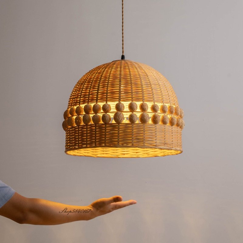 Modern Chinese Style Handmade Pendant Light Minimalist Bamboo Chandeliers for Living Room Dining Room Restaurant Lamp Room Decor 1