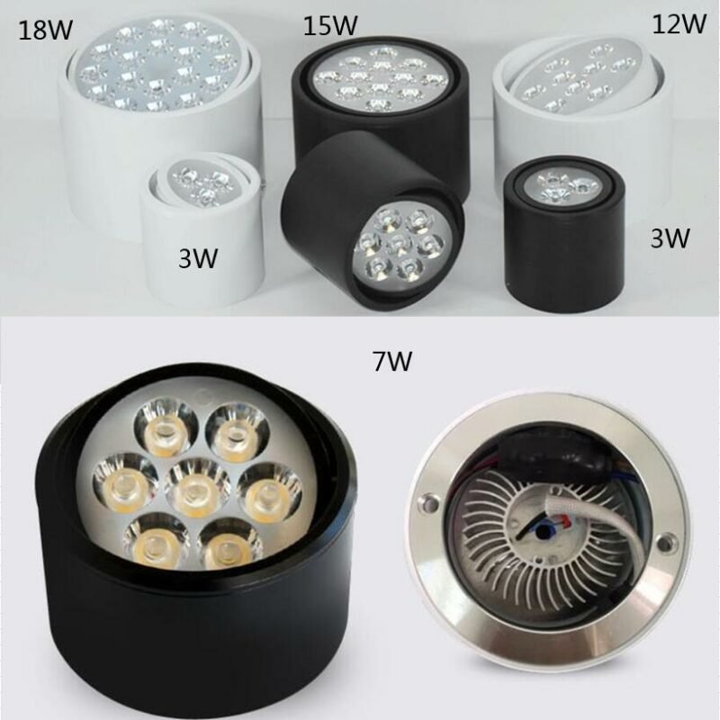 3W5W7W9W12W Dimmable LED Ceiling lamp Surface mounted Led downlights Spot Light Rotation Kitchen Downlights Lighting 6