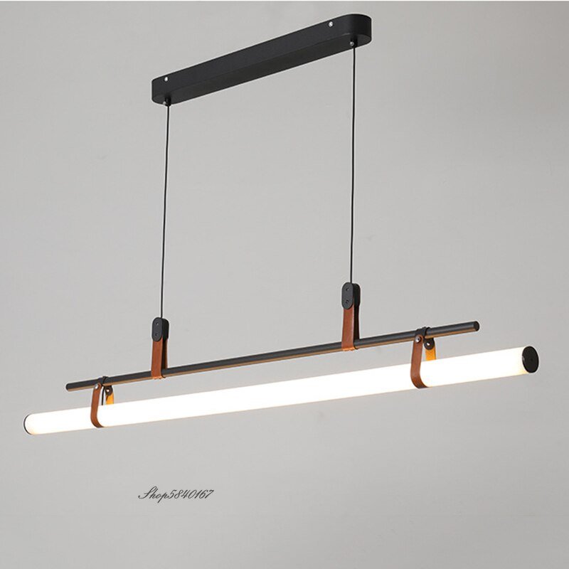 2021 New Modern Pendant Lights Acrylic Tube Led Living Room Decoration Simple Hanglamp for Dining Room Living Room Suspension 4