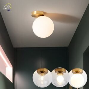 Nordic Glass Ball Ceiling Lamp Indoor Lighting Corridor Living Room Decoration Dining Tables Art Deco Modern Light For Home 1