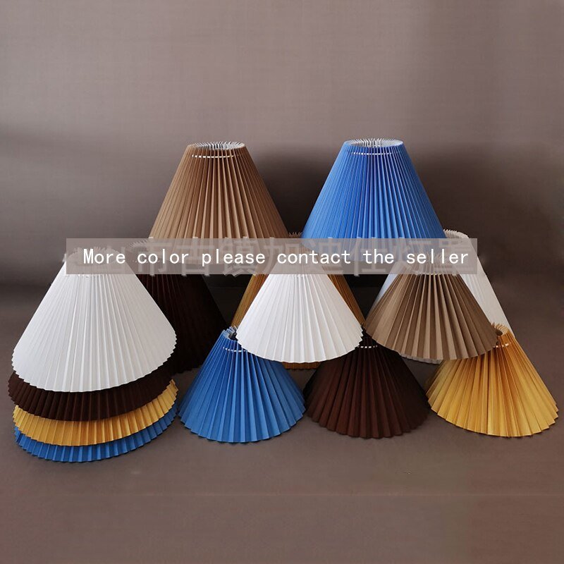 Japanese Style Pleated Lampshade Pleats Cover DIY Table Lamp Desk Lamp Standing Lamp Covers Suitable for E27 Lamp Holder Deco 3