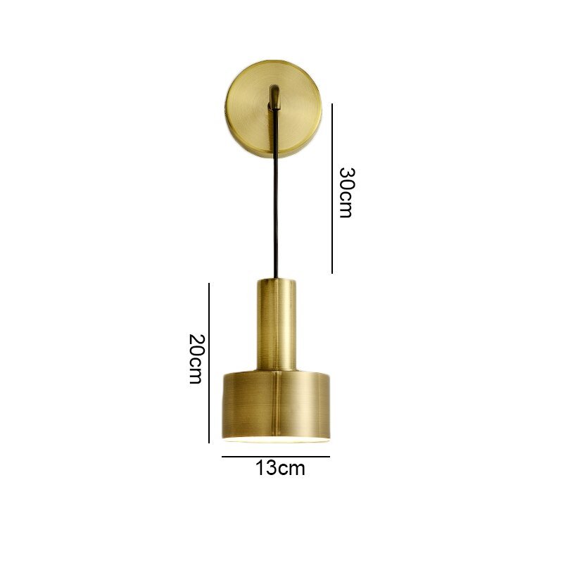Modern Wall Lamps Nordic Minimalist Living Bathroom Aisle Lighting Home Decoration Brass Mounted Wall Sconce 6