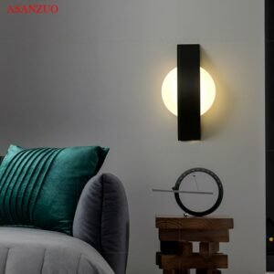 Indoor lighting Nordic LED wall light creative Acrylic wall lamps Home decor living room bedroom bedside wall sconce 1