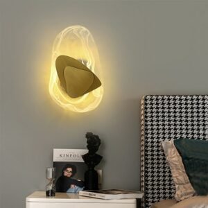 Nordic Crystal Wall Lamps Marble Light Luxury Living room Dining room Bedroom Bedside Background Wall Light 1