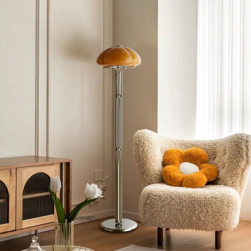 Ins Popular Table Lamp Designer Vintage Brown Glass Desk Lamp for Bedroom Beside Lamp Modern Living Room Light Reading Lamps 4