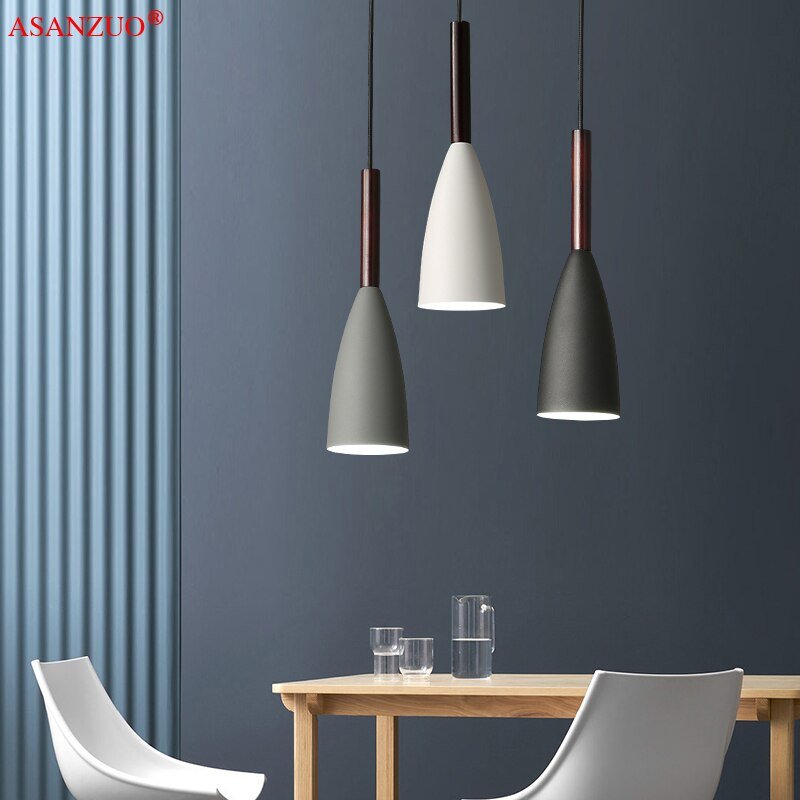 Nordic bedroom bedside Long line pendant lights modern minimalist restaurant bar hanging light 2