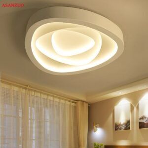 Creative triangle ceiling lights art LED ceiling lamp for bedroom living room dining room study Iron lighting fixture 1