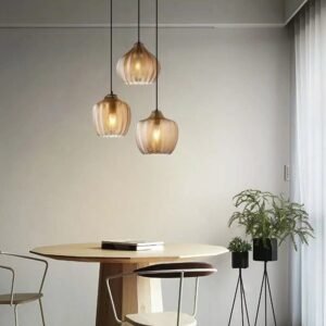 Nordic Pendant Lights Glass Hanging Lamp Kitchen Light Fixtures Restaurant Bedroom Bedside Pendant Lamp 1