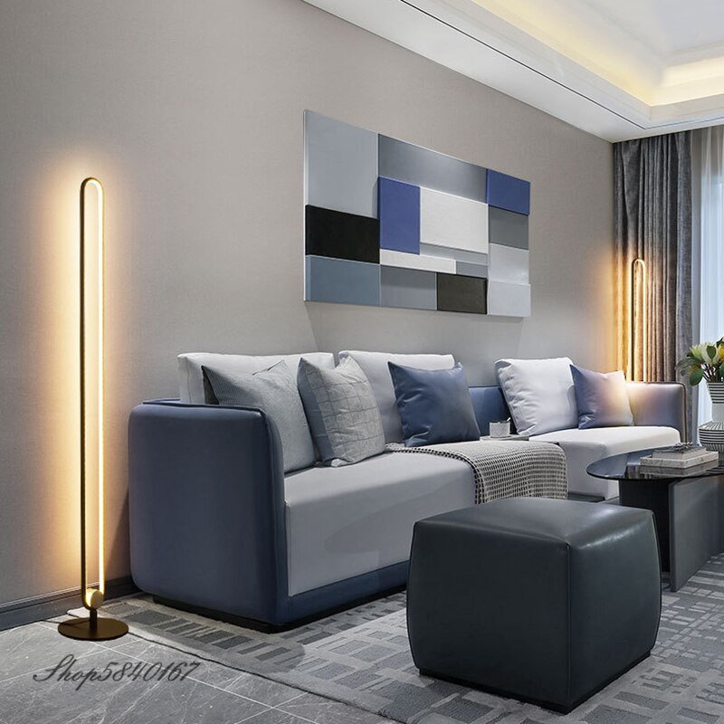 Modern minimalist LED Floor Lamps Free Standing Lamps for Living Room decor indoor Bedroom Lamps creative Standing Lights Floor 6