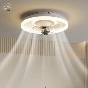 Modern LED Ceiling Fan Chandelier With Lamp Indoor Lighting For Home Dining Living Room Bedroom Wind Blades Cooling Fans Light 1