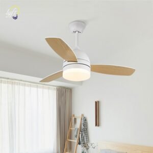 Nordic LED Ceiling Fan Chandelier With Lights Indoor Lighting For Home Dining Living Room Bedroom Wind Blades Cooling Fans Lamp 1
