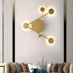Nordic design art decor light fixtures living room wall lamps LED bedroom bedside lamp sofa background wall Sconce 1