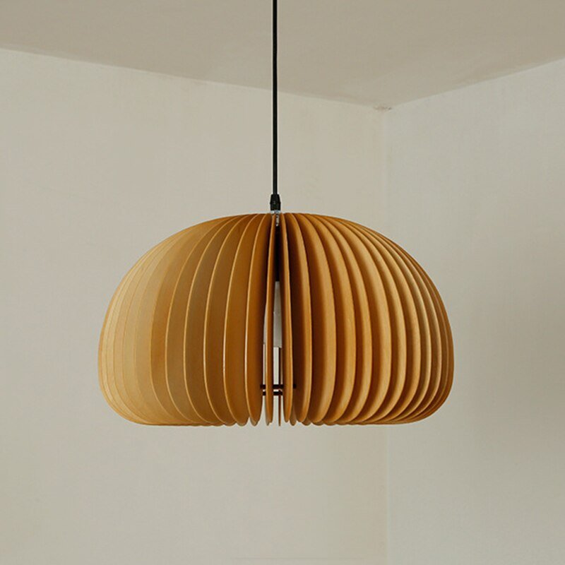 vintage wood lamp pendant lights 3