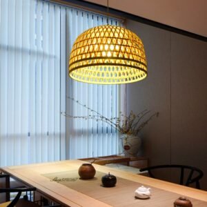Southeast Asia Bamboo Light Fixture Hand-woven Pendant Lights for Dining Room Restaurant Hanglamp Decor Kitchen Lights Luminaire 1