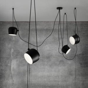 Modern Drum Pendant Lamp Ceiling LED Hanglamp Spider Industrial Pendant Lights for Restaurant Kitchen Nordic loft light Fixtures 1